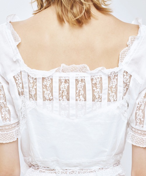 ME COUTURE（ミークチュール）の「レースMIXヴィクトリアンブラウス（シャツ/ブラウス・レディース・ラベンダー/ピンク/オフホワイト・FREE）」の21枚目の写真