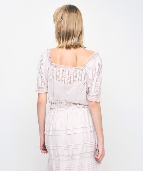 ME COUTURE（ミークチュール）の「レースMIXヴィクトリアンブラウス（シャツ/ブラウス・レディース・ラベンダー/ピンク/オフホワイト・FREE）」の14枚目の写真