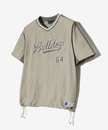 YALE（イェール）の「Baseball Nylon Short Sleeve Ivory/Charcoal（Tシャツ/カットソー）」