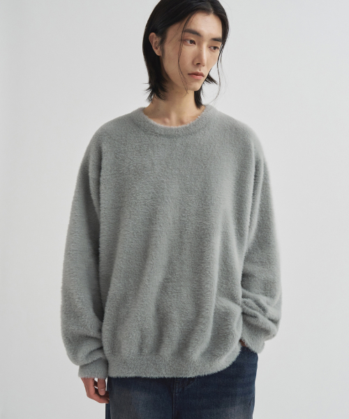 Lownd Blash Heairpleオーバーニット [L.GREY]
