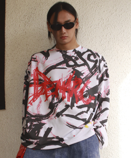 DEMARC(ドゥマーク)の「M STREET GRAFFITI LOGO TEXT OVERSIZED T-SHIRT - Black(Tシャツ/カットソー・メンズ・その他・MEDIUM/LARGE)」の12枚目の写真