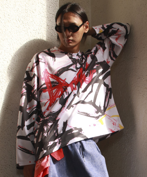 DEMARC(ドゥマーク)の「M STREET GRAFFITI LOGO TEXT OVERSIZED T-SHIRT - Black(Tシャツ/カットソー・メンズ・その他・MEDIUM/LARGE)」の13枚目の写真