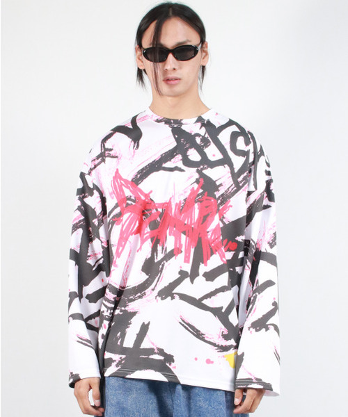 DEMARC(ドゥマーク)の「M STREET GRAFFITI LOGO TEXT OVERSIZED T-SHIRT - Black(Tシャツ/カットソー・メンズ・その他・MEDIUM/LARGE)」の14枚目の写真