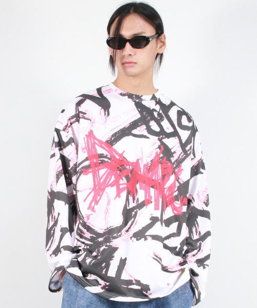 DEMARC(ドゥマーク)の「M STREET GRAFFITI LOGO TEXT OVERSIZED T-SHIRT - Black(Tシャツ/カットソー・メンズ・その他・MEDIUM/LARGE)」の15枚目の写真