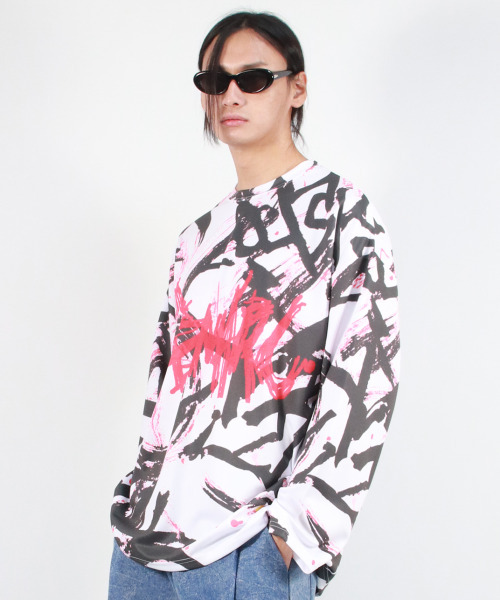 DEMARC(ドゥマーク)の「M STREET GRAFFITI LOGO TEXT OVERSIZED T-SHIRT - Black(Tシャツ/カットソー・メンズ・その他・MEDIUM/LARGE)」の5枚目の写真