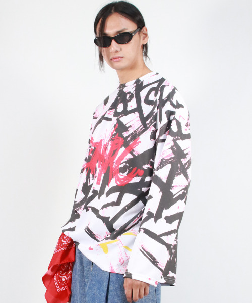 DEMARC(ドゥマーク)の「M STREET GRAFFITI LOGO TEXT OVERSIZED T-SHIRT - Black(Tシャツ/カットソー・メンズ・その他・MEDIUM/LARGE)」の9枚目の写真