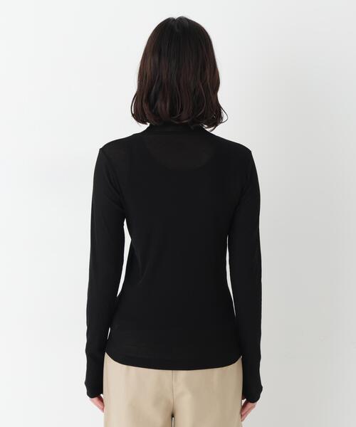 human woman（ヒューマンウーマン）の「シアータートルプルオーバー（Tシャツ/カットソー・レディース・ネイビー/ブラック/ダークインディゴブルー/グレー・MEDIUM）」の8枚目の写真