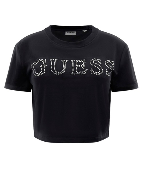 Guess（ゲス）の「COUTURE Crop Tee Tシャツ（Tシャツ/カットソー・レディース・ホワイト系その他/ブラック・LARGE/SMALL/X-SMALL/MEDIUM）」の13枚目の写真