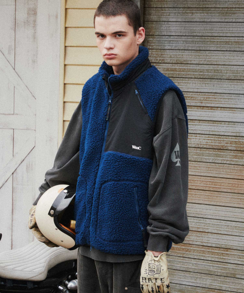WMC(ダブリューエムシー)の「シェルパフリースベスト_NAVY(ベスト・レディース・ネイビー・MEDIUM/LARGE/X-LARGE)」の3枚目の写真