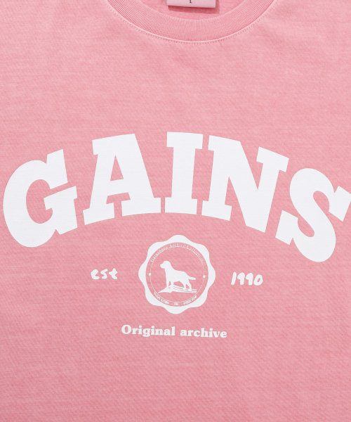 GAINSBORO（ゲインズボロ）の「[クールコットン] ピグメントニュゴールデンTシャツ_コーラルピンク（Tシャツ/カットソー・レディース・その他・LARGE/MEDIUM/SMALL/X-SMALL）」の4枚目の写真