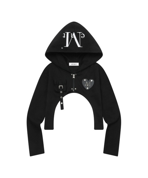 ロバントメタルロゴボレロフードジップアップ（2カラー）