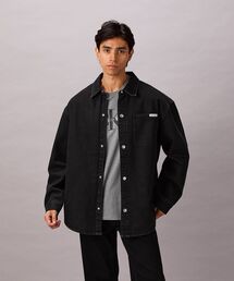 Calvin Klein | デニムシャツ - ラックデニムキルトオーバーシャツ(シャツ/ブラウス)