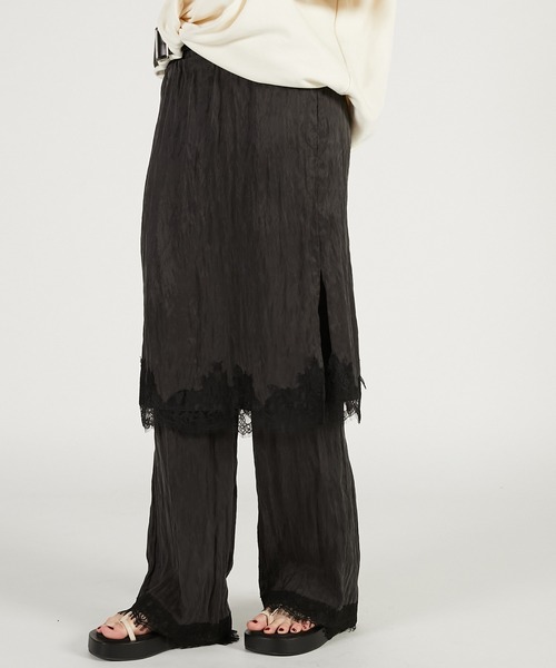 PRANK PROJECT（プランクプロジェクト）の「【2026Spring Pre-Order】トリムレース2WAYパンツ / Trim Lace 2WAY Pants（その他パンツ・レディース・ブラック/マルチ/ホワイト・36/38）」の12枚目の写真