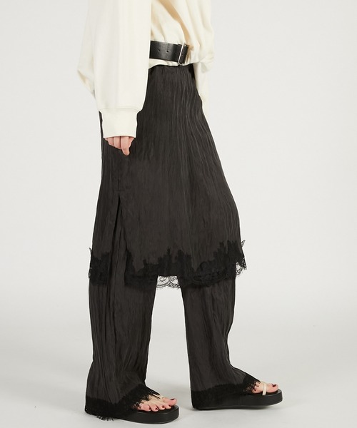 PRANK PROJECT（プランクプロジェクト）の「【2026Spring Pre-Order】トリムレース2WAYパンツ / Trim Lace 2WAY Pants（その他パンツ・レディース・ブラック/マルチ/ホワイト・36/38）」の14枚目の写真