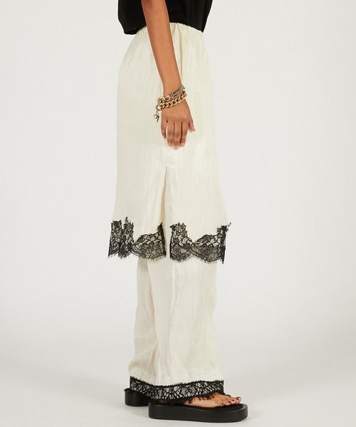 PRANK PROJECT（プランクプロジェクト）の「【2026Spring Pre-Order】トリムレース2WAYパンツ / Trim Lace 2WAY Pants（その他パンツ・レディース・ブラック/マルチ/ホワイト・36/38）」の10枚目の写真