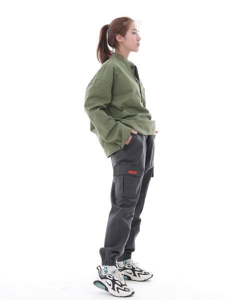 SAINTCREW（セントクルー）の「レトロラインカーゴジョガーパンツ RL-311CJ ダークグレー（スウェットパンツ・レディース・その他・SMALL/MEDIUM/LARGE/X-LARGE）」の2枚目の写真