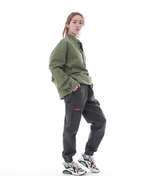 SAINTCREW（セントクルー）の「レトロラインカーゴジョガーパンツ RL-311CJ ダークグレー（スウェットパンツ・レディース・その他・SMALL/MEDIUM/LARGE/X-LARGE）」の3枚目の写真