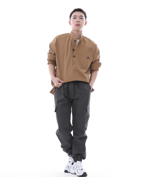 SAINTCREW（セントクルー）の「レトロラインカーゴジョガーパンツ RL-311CJ ダークグレー（スウェットパンツ・レディース・その他・SMALL/MEDIUM/LARGE/X-LARGE）」の4枚目の写真