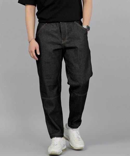 SAINTCREW(セントクルー)の「テーパードカットクロップハーフバンドパンツ TCH-326 ブラックデニム BRS(デニムパンツ・メンズ・その他・MEDIUM/LARGE/X-LARGE/XX-LARGE)」の1枚目の写真