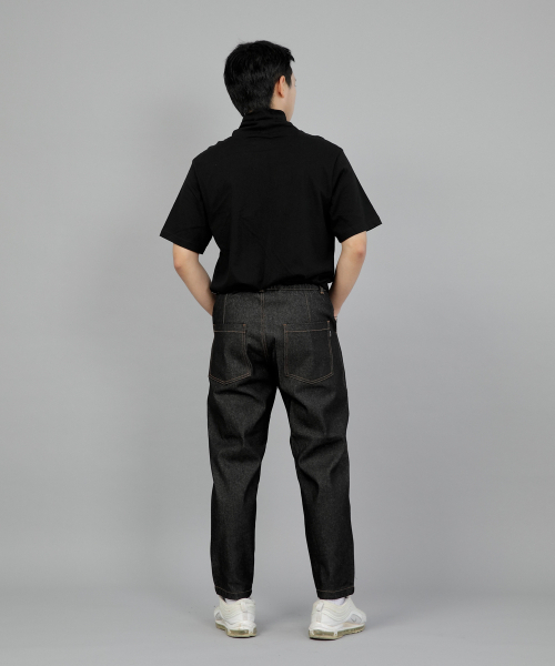 SAINTCREW(セントクルー)の「テーパードカットクロップハーフバンドパンツ TCH-326 ブラックデニム BRS(デニムパンツ・メンズ・その他・MEDIUM/LARGE/X-LARGE/XX-LARGE)」の8枚目の写真