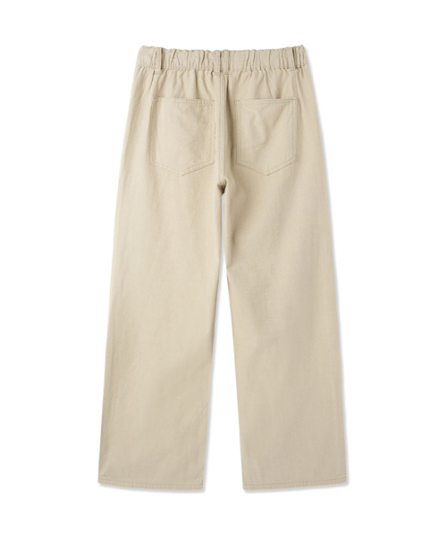 BLACKBROWN（ブラックブラウン）の「セミワイドフィットコットンパンツ[ベージュ]（その他パンツ・メンズ・ベージュ・SMALL/MEDIUM/LARGE/X-LARGE/XX-LARGE）」の2枚目の写真