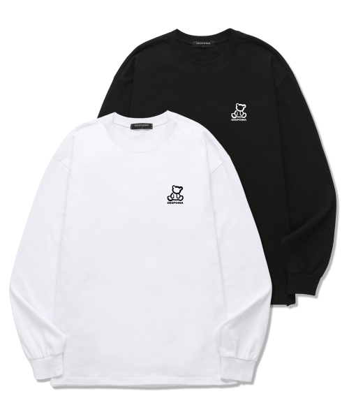 OUSE(オウズ)の「テディベア ロングスリーブ (DLS023) ブラック(Tシャツ/カットソー・レディース・その他・SMALL/MEDIUM/LARGE/X-LARGE/XX-LARGE)」の3枚目の写真