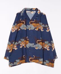 チャイハネ | 【チャイハネ】ボーダカ開襟長袖MEN'Sシャツ(シャツ/ブラウス)