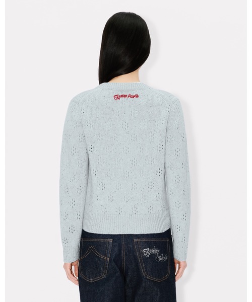 KENZO(ケンゾー)の「'KENZO Winter Holidays' エンブロイダリー カーディガン イン ウール(カーディガン/ボレロ・レディース・ブルー系その他・X-SMALL/SMALL)」の4枚目の写真