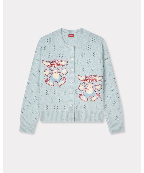 KENZO(ケンゾー)の「'KENZO Winter Holidays' エンブロイダリー カーディガン イン ウール(カーディガン/ボレロ・レディース・ブルー系その他・X-SMALL/SMALL)」の6枚目の写真