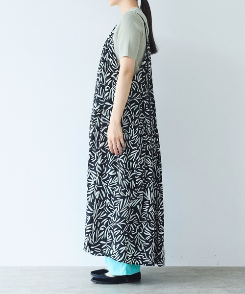 yuni(ユニ )の「Rayon/Cupra/cotton print drawstrings ワンピース(ワンピース・レディース・ブラック系その他3/ブラック系その他/ブラック系その他2・FREE)」の10枚目の写真