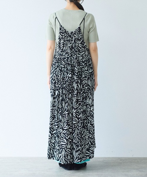 yuni(ユニ )の「Rayon/Cupra/cotton print drawstrings ワンピース(ワンピース・レディース・ブラック系その他3/ブラック系その他/ブラック系その他2・FREE)」の11枚目の写真