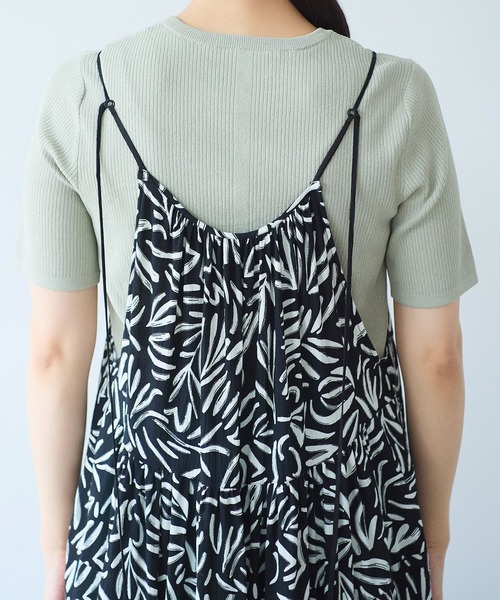 yuni(ユニ )の「Rayon/Cupra/cotton print drawstrings ワンピース(ワンピース・レディース・ブラック系その他3/ブラック系その他/ブラック系その他2・FREE)」の14枚目の写真