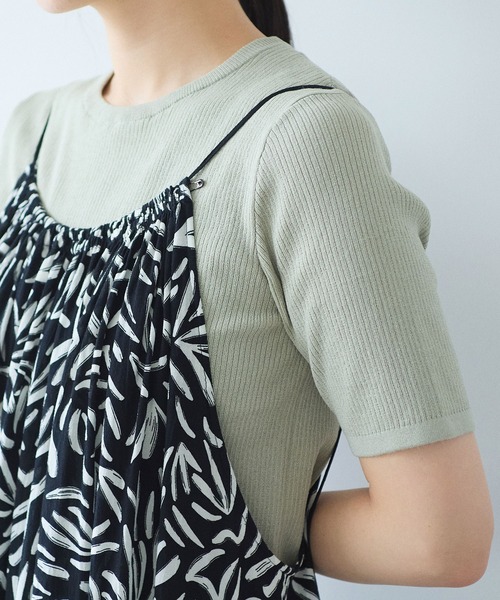 yuni(ユニ )の「Rayon/Cupra/cotton print drawstrings ワンピース(ワンピース・レディース・ブラック系その他3/ブラック系その他/ブラック系その他2・FREE)」の13枚目の写真
