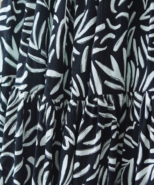 yuni(ユニ )の「Rayon/Cupra/cotton print drawstrings ワンピース(ワンピース・レディース・ブラック系その他3/ブラック系その他/ブラック系その他2・FREE)」の17枚目の写真