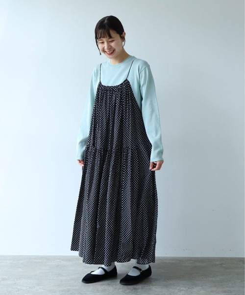 yuni(ユニ )の「Rayon/Cupra/cotton print drawstrings ワンピース(ワンピース・レディース・ブラック系その他3/ブラック系その他/ブラック系その他2・FREE)」の21枚目の写真