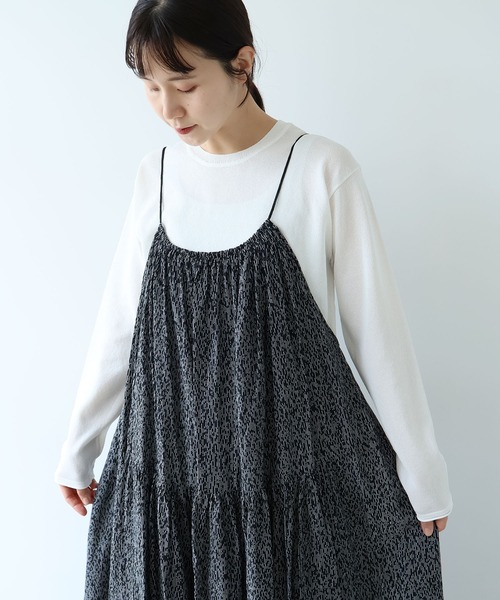 yuni(ユニ )の「Rayon/Cupra/cotton print drawstrings ワンピース(ワンピース・レディース・ブラック系その他3/ブラック系その他/ブラック系その他2・FREE)」の22枚目の写真