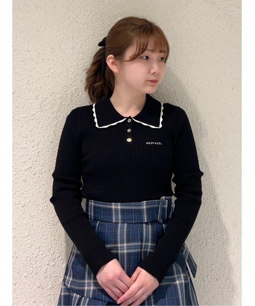 REDYAZEL(レディアゼル)の「レイヤードライクチェックプリーツミニスカート(スカート・レディース・ブルー系その他/グレー系その他/ブラック系その他・SMALL/MEDIUM)」の9枚目の写真