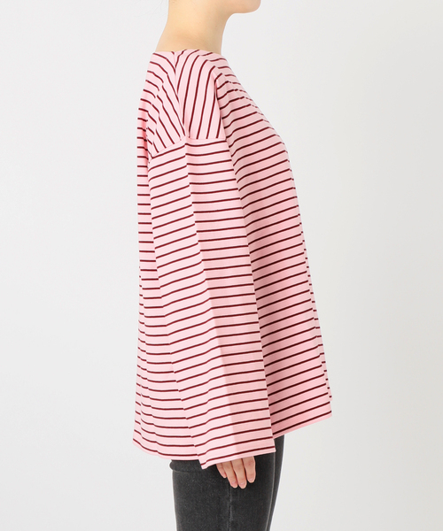 JOURNAL STANDARD relume(ジャーナルスタンダード レリューム)の「ONE DAYロゴボーダープルオーバー(Tシャツ/カットソー・レディース・ブラウン/ピンク/グリーン/グレー・FREE)」の19枚目の写真