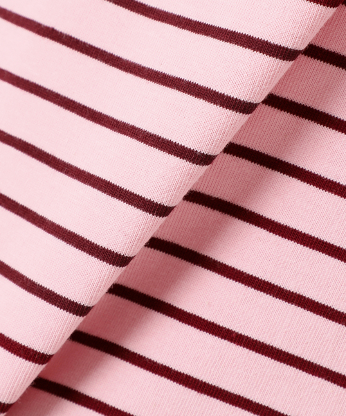 JOURNAL STANDARD relume(ジャーナルスタンダード レリューム)の「ONE DAYロゴボーダープルオーバー(Tシャツ/カットソー・レディース・ブラウン/ピンク/グリーン/グレー・FREE)」の15枚目の写真