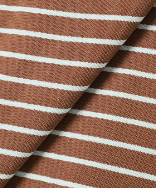 JOURNAL STANDARD relume(ジャーナルスタンダード レリューム)の「ONE DAYロゴボーダープルオーバー(Tシャツ/カットソー・レディース・ブラウン/ピンク/グリーン/グレー・FREE)」の9枚目の写真