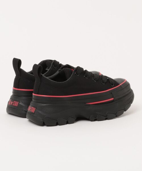 CONVERSE（コンバース）の「converse コンバース ALL STAR TREKWAVE AP OX レディーススニーカー 厚底 ボリュームソール(オールスタートレックウエーブAPOX)（スニーカー・レディース・ブラック×レッド/ブラック・22.5cm/23.0cm/23.5cm/24.0cm/24.5cm/25.0cm）」の3枚目の写真