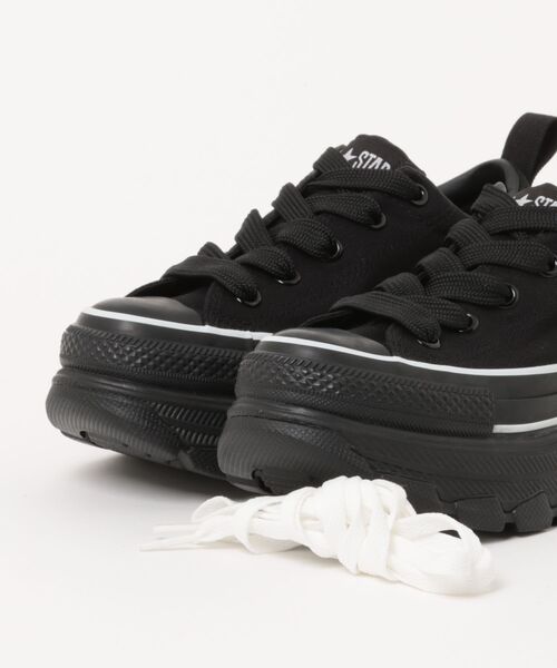 CONVERSE（コンバース）の「converse コンバース ALL STAR TREKWAVE AP OX レディーススニーカー 厚底 ボリュームソール(オールスタートレックウエーブAPOX)（スニーカー・レディース・ブラック×レッド/ブラック・22.5cm/23.0cm/23.5cm/24.0cm/24.5cm/25.0cm）」の6枚目の写真