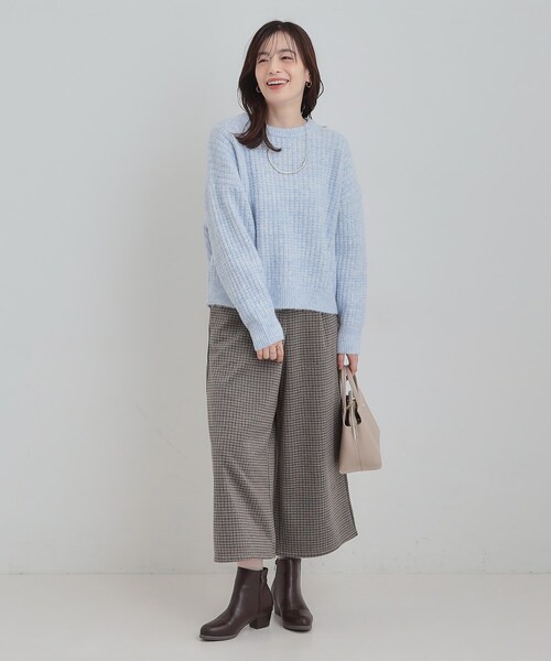 SHOO・LA・RUE（シューラルー）の「【洗濯機可】ふわふわミックスカラーニット（ニット/セーター・レディース・オレンジ/ライトグレー/ライトブルー・00）」の15枚目の写真