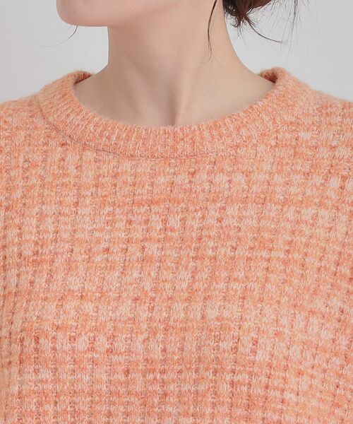 SHOO・LA・RUE（シューラルー）の「【洗濯機可】ふわふわミックスカラーニット（ニット/セーター・レディース・オレンジ/ライトグレー/ライトブルー・00）」の11枚目の写真
