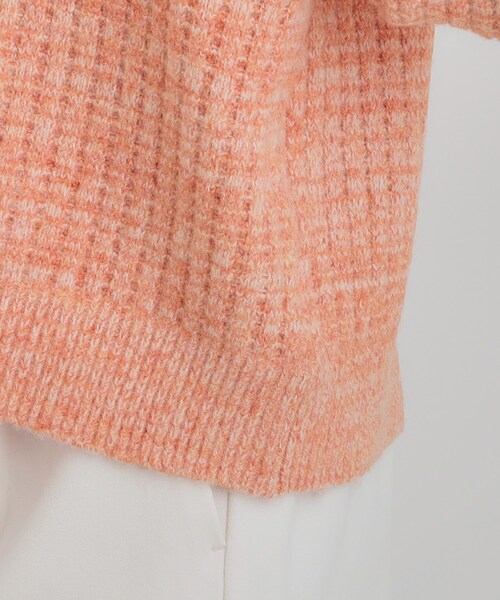 SHOO・LA・RUE（シューラルー）の「【洗濯機可】ふわふわミックスカラーニット（ニット/セーター・レディース・オレンジ/ライトグレー/ライトブルー・00）」の5枚目の写真