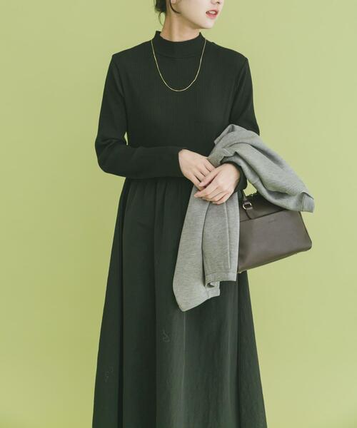 ITEMS URBANRESEARCH（アイテムズ アーバンリサーチ）の「『イージーケア』マルチWAYダンボールカーディガンワンピース（ワンピース・レディース・ブラウン/グレー・FREE）」の7枚目の写真