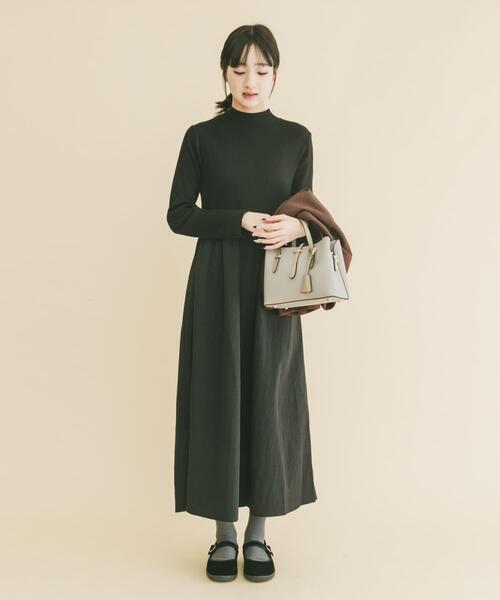 ITEMS URBANRESEARCH（アイテムズ アーバンリサーチ）の「『イージーケア』マルチWAYダンボールカーディガンワンピース（ワンピース・レディース・ブラウン/グレー・FREE）」の19枚目の写真