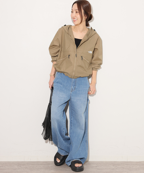 THE NORTH FACE（ザノースフェイス）の「《追加》【THE NORTH FACE】 Short Compact Jacket：ブルゾン NPW22630（マウンテンパーカー・レディース・カーキ/ブラック/アイボリー・LARGE）」の16枚目の写真