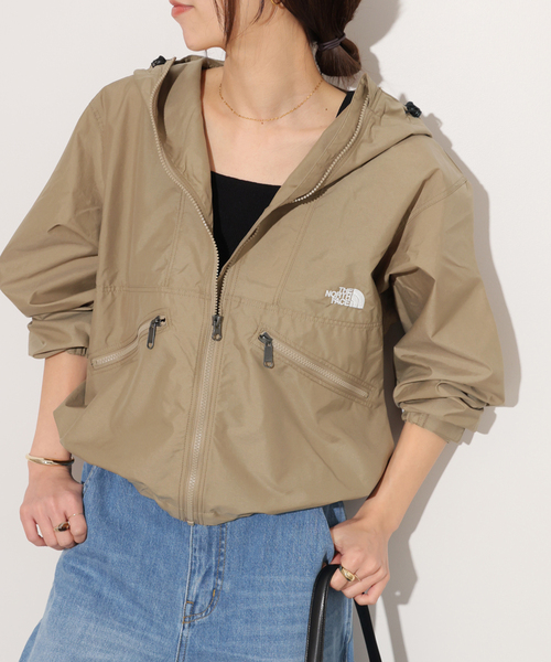 THE NORTH FACE（ザノースフェイス）の「《追加》【THE NORTH FACE】 Short Compact Jacket：ブルゾン NPW22630（マウンテンパーカー・レディース・カーキ/ブラック/アイボリー・LARGE）」の20枚目の写真
