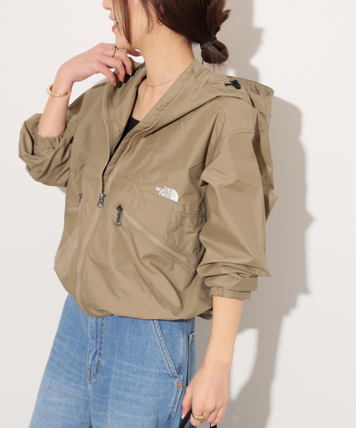 THE NORTH FACE（ザノースフェイス）の「《追加》【THE NORTH FACE】 Short Compact Jacket：ブルゾン NPW22630（マウンテンパーカー・レディース・カーキ/ブラック/アイボリー・LARGE）」の21枚目の写真
